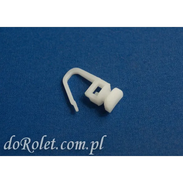 TS safety pin with slide - white